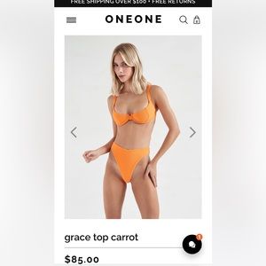 One One Swim Top Carot